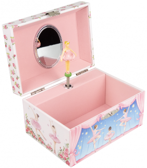 Smyckeskrin rosa Ballerina doppresent