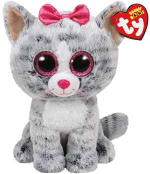 Beanie Boos Kiki (Grå Katt) - TY Gosedjur Nallar & Gosedjur