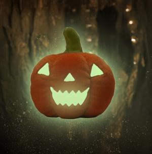 Halloweenmjukis Pumpa, självlysande - Teddykompaniet Nallar & Gosedjur