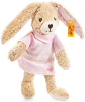 Hoppel Kanin, rosa (ekologisk), 25cm - Steiff nalle doppresent