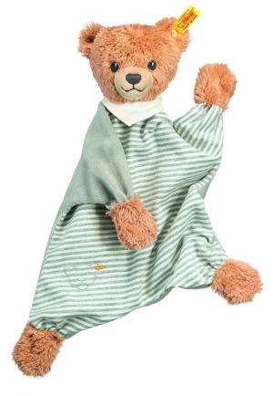 Snuttefilt grårandig, Sleep well, 28cm, - Steiff Nallar & Gosedjur