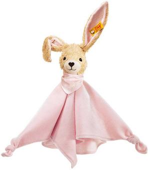 Snuttefilt Hoppel Kanin, rosa (ekologisk), 28cm - Steiff nalle Nallar & Gosedjur