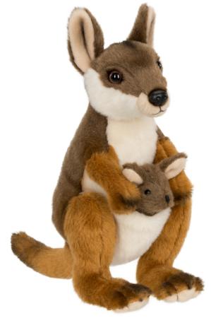 Vallaby med baby - WWF (Världsnaturfonden) doppresent