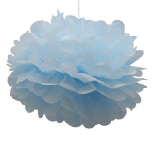 Pom Pom ljus blå doppresent