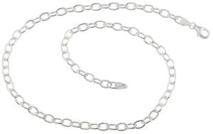 Silverhalsband 42cm doppresent