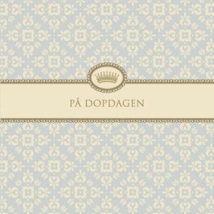 Kort "På Dopdagen"(ljusblå) doppresent