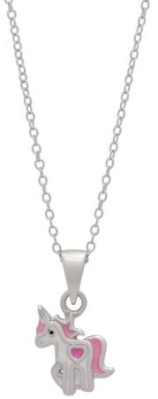 Silverhalsband med enhörning doppresent