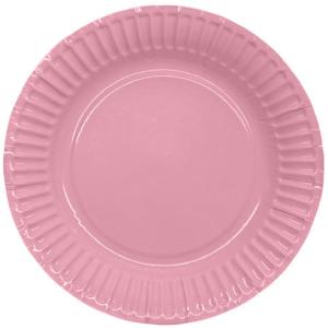 Pappersassietter 18,5cm, rosa, 8p doppresent